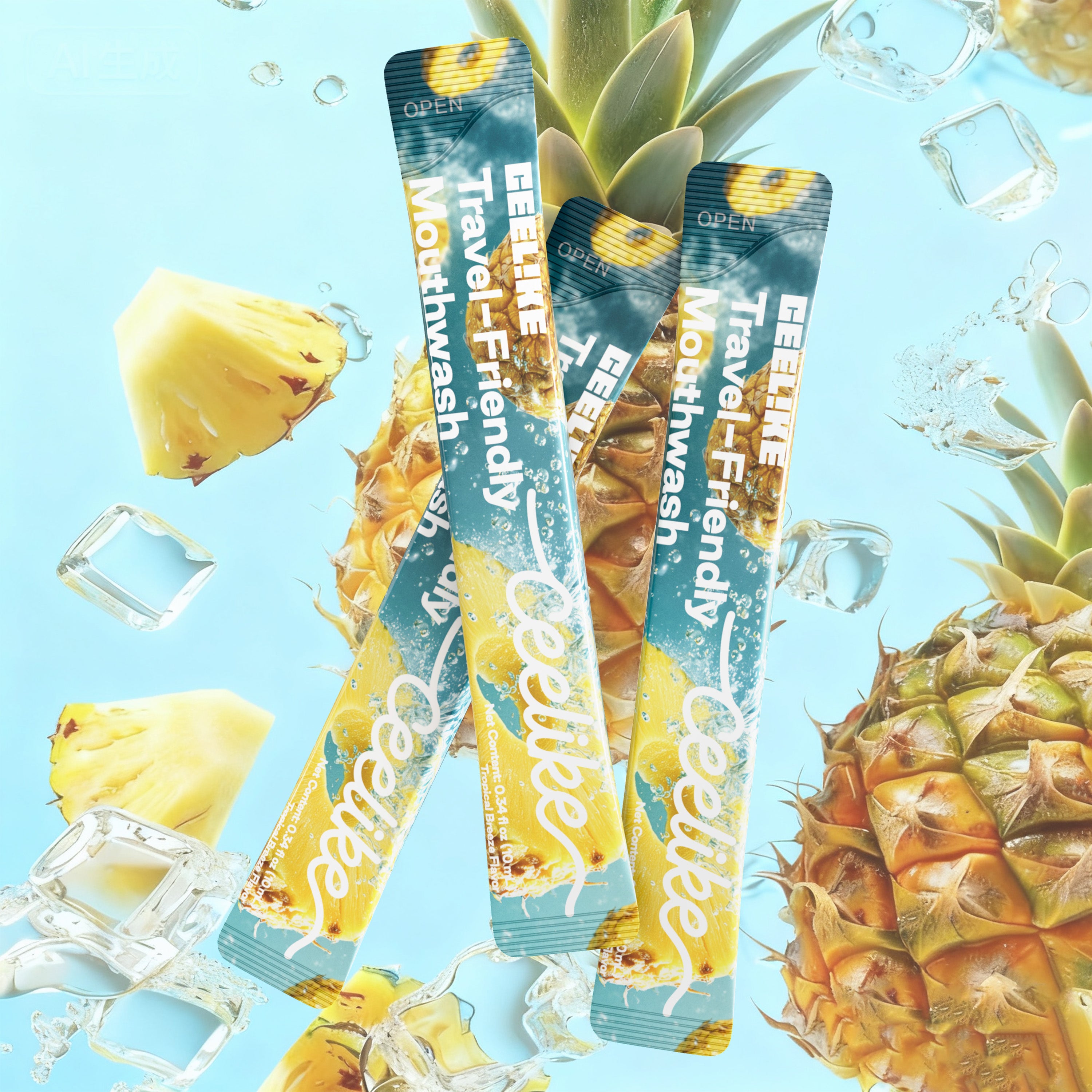 CEELIKE Portable Mouthwash – Tropical Pineapple Flavor