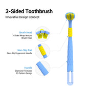 CEELIKE 3-Sided Soft Toothbrush | U-Shaped Design