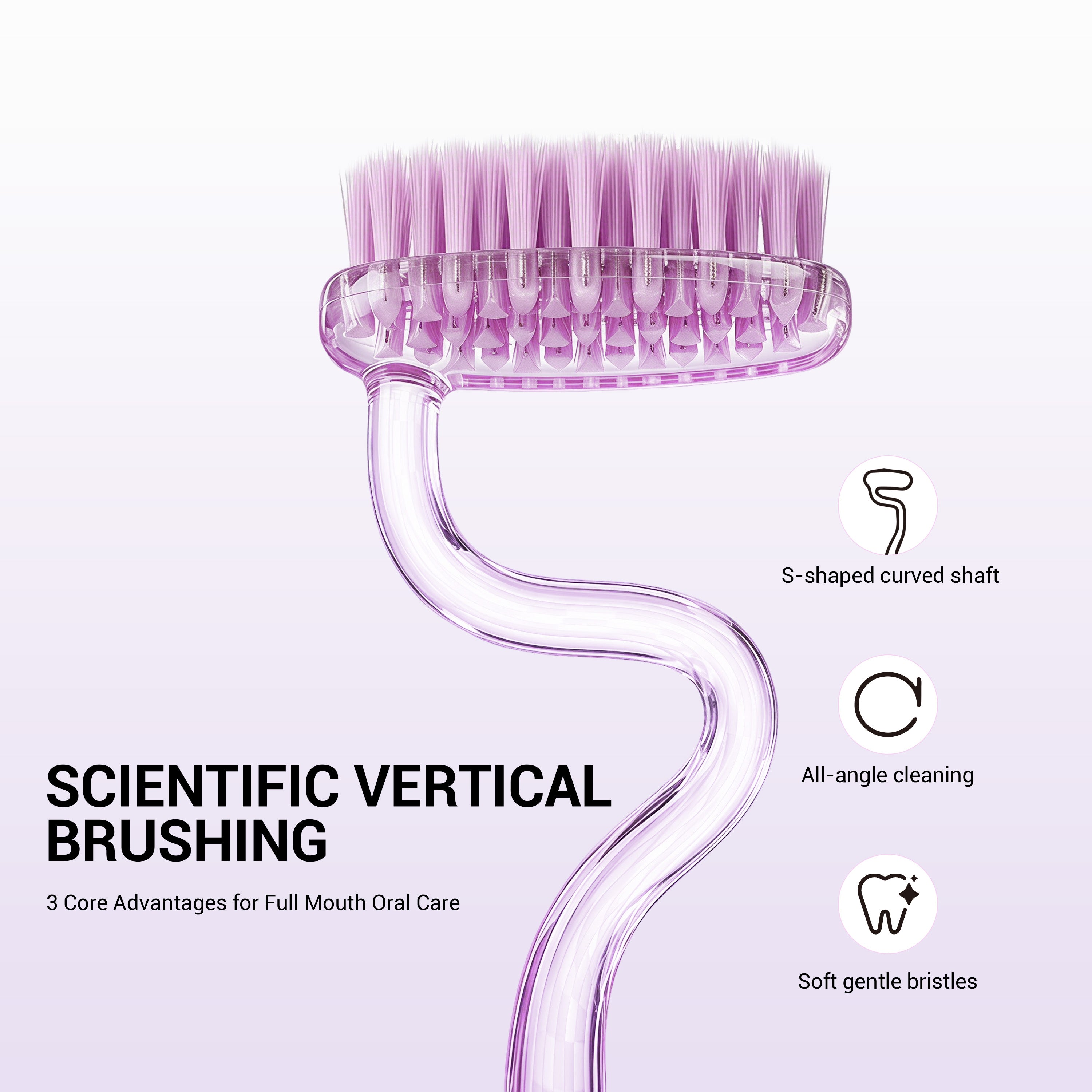 CEELIKE S-Shaped Soft Bristle Toothbrush