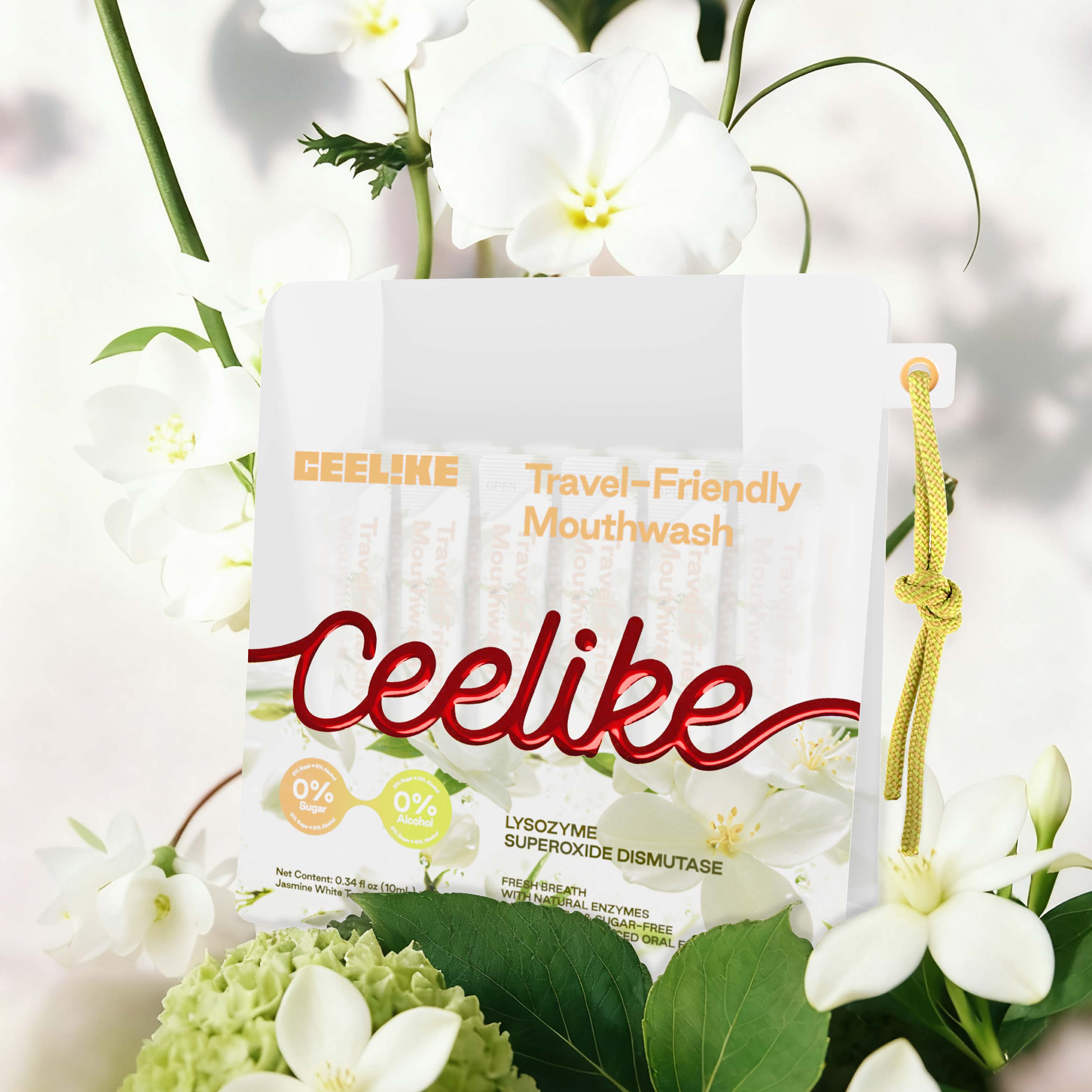 CEELIKE Jasmine White Tea On-the-Go Mouthwash