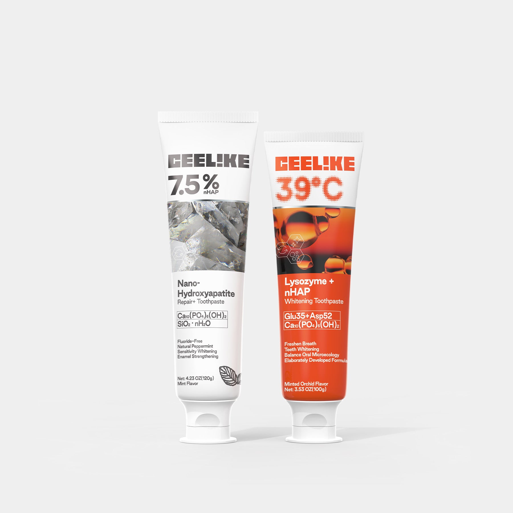 CEELIKE Twin Care Toothpaste Set | Dual Pack | Daily Oral Care