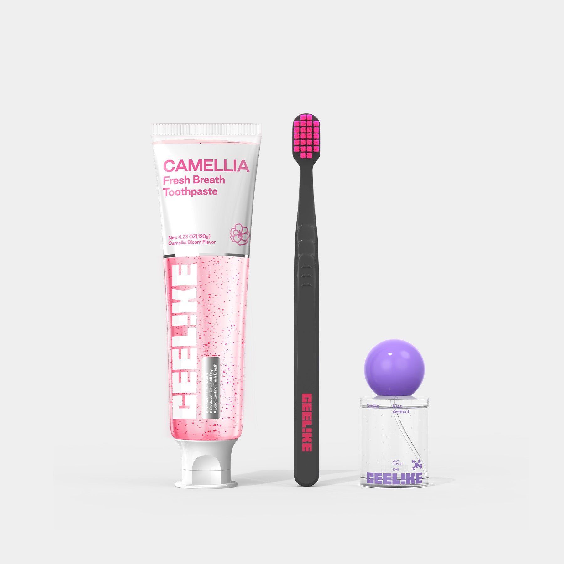CEELIKE Daily Oral Care Set | Toothpaste + Oral Spray + Toothbrush