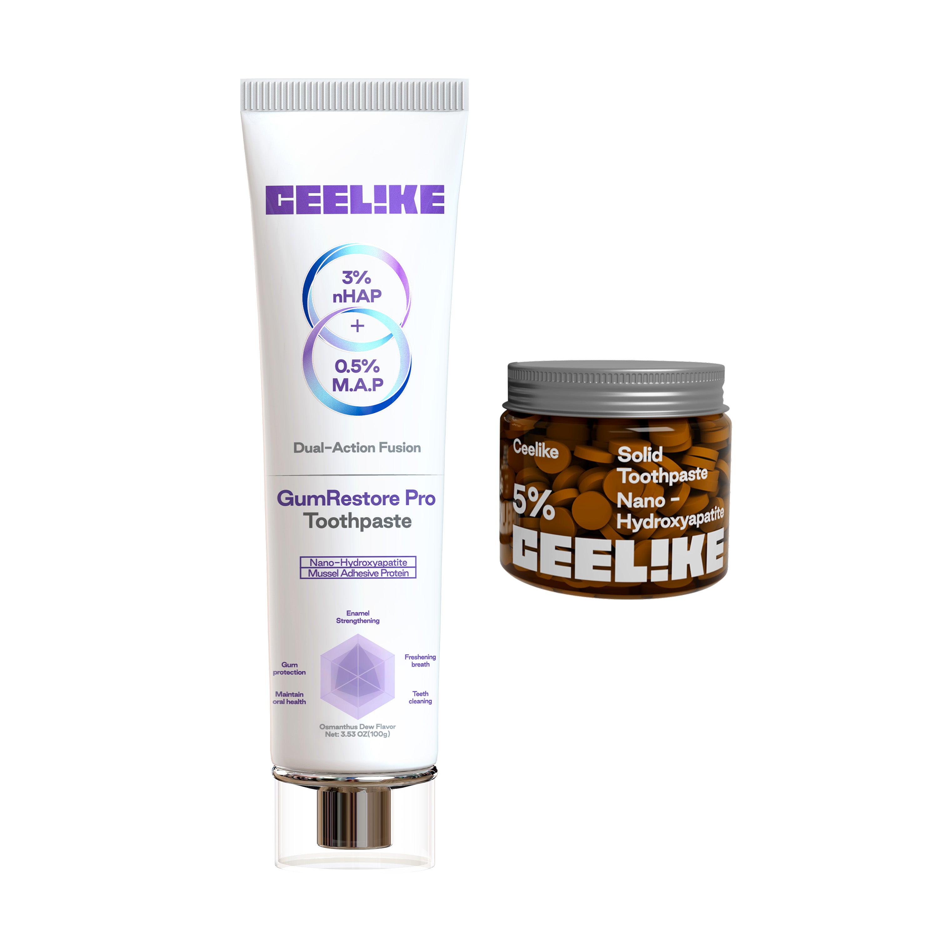 CEELIKE Oral Care Duo | Toothpaste & Tablets Set – Ceelike