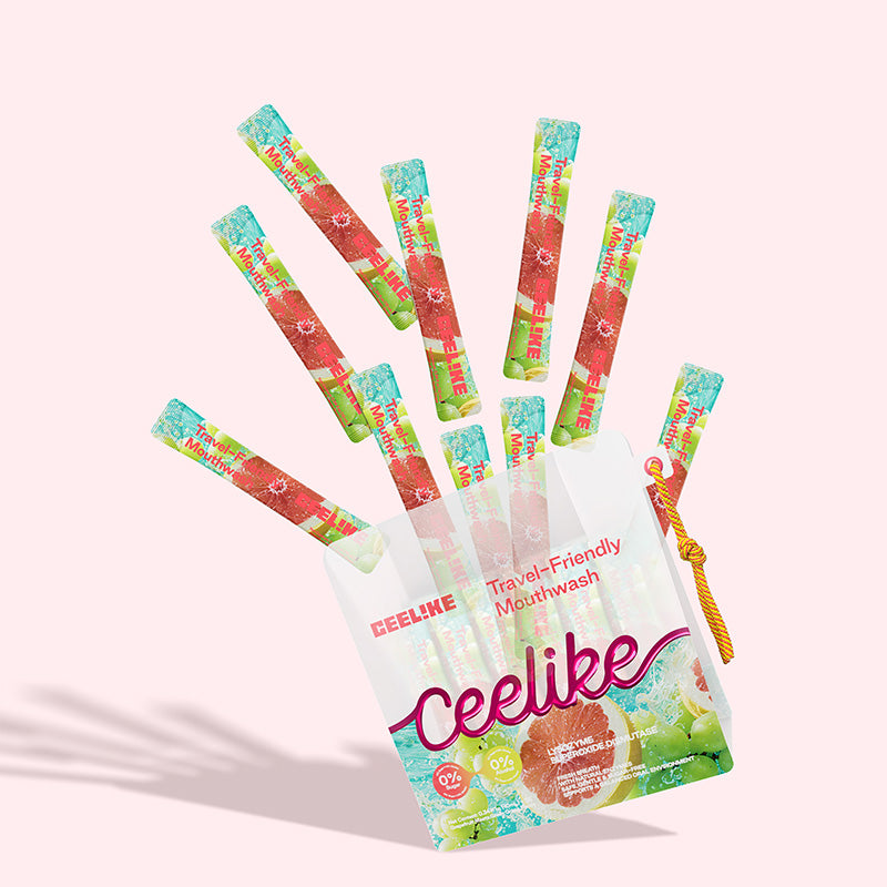 CEELIKE Portable Mouthwash Sticks – Yuzu & Green Grape Refres