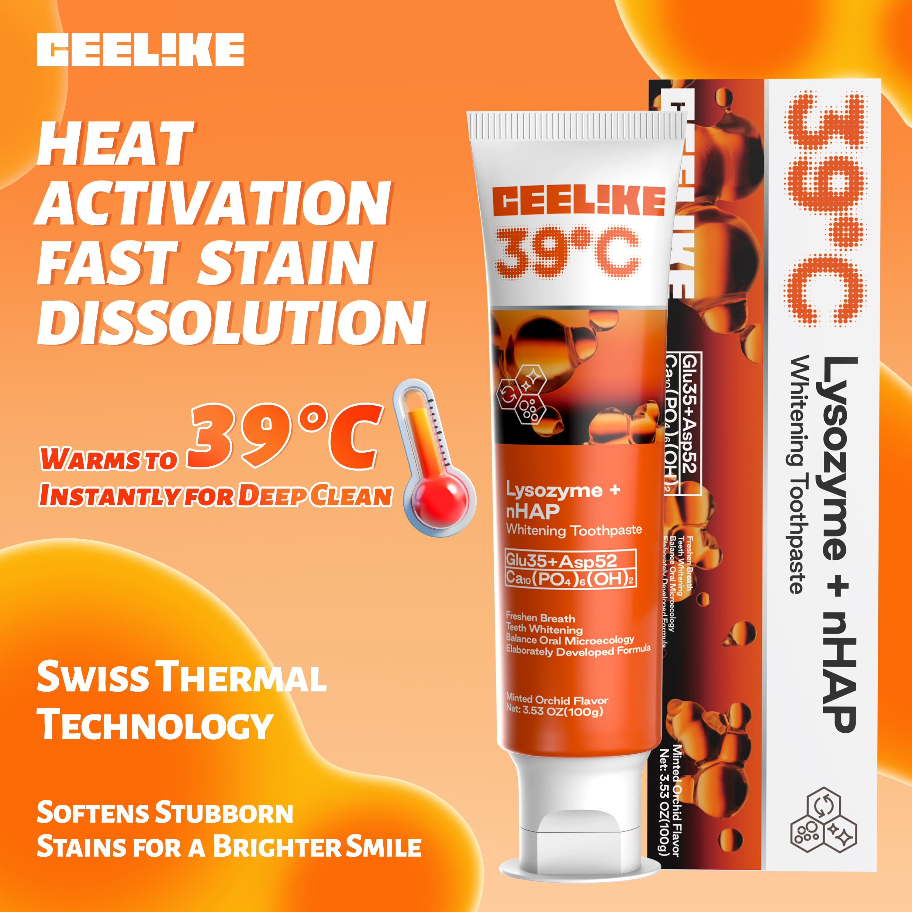 CEELIKE Lysozyme + Hydroxyapatite Toothpaste