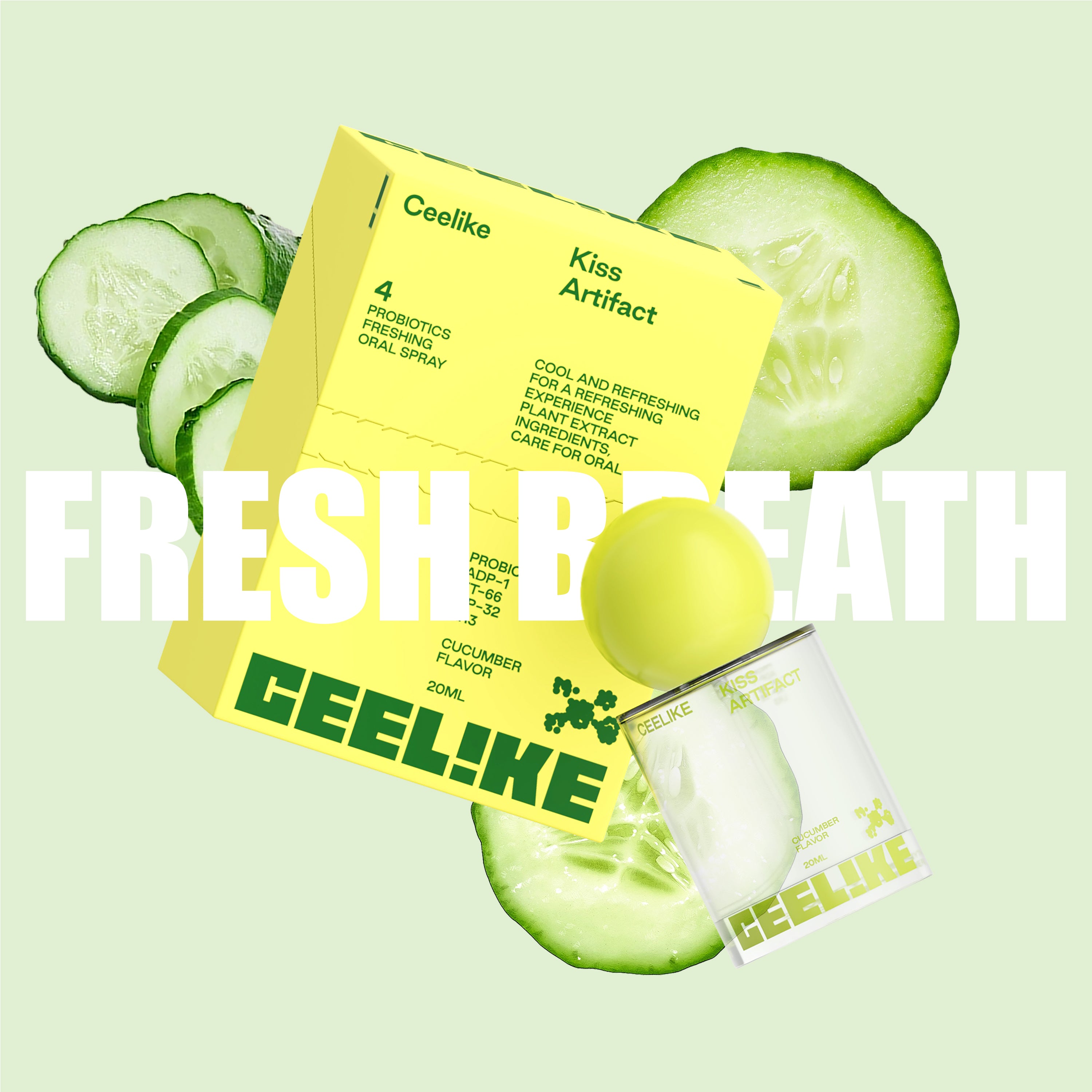 CEELIKE Smile Mist 20ml — Crisp Cucumber