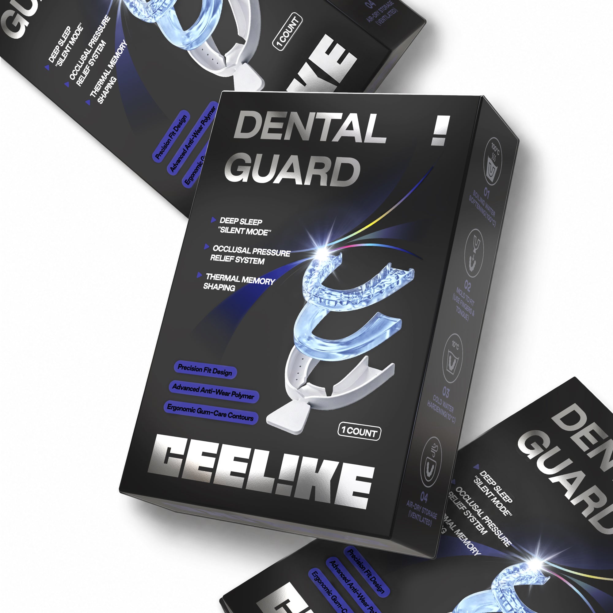 CEELIKE Custom-Fit Night Guard for Teeth Grinding