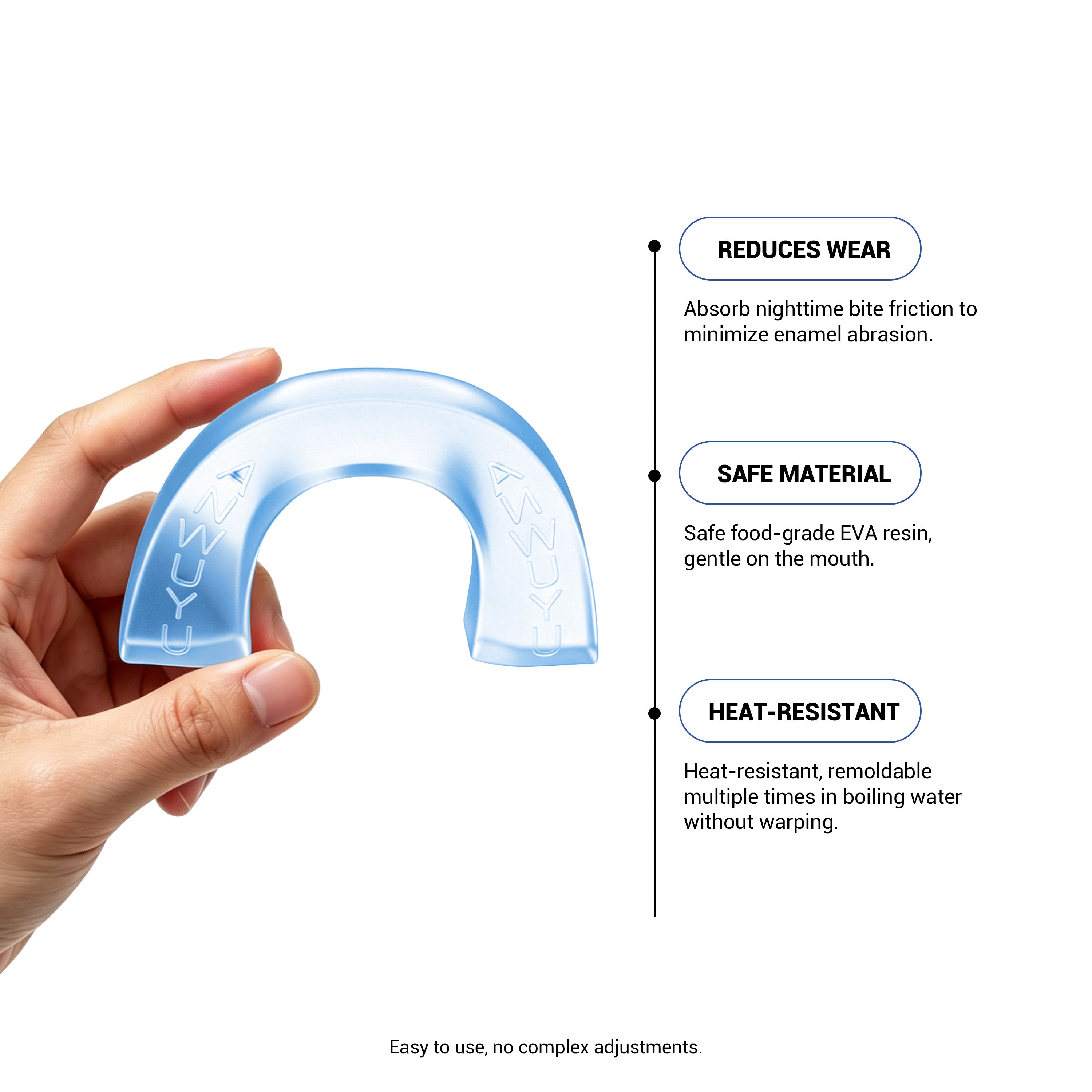 CEELIKE Custom-Fit Night Guard for Teeth Grinding