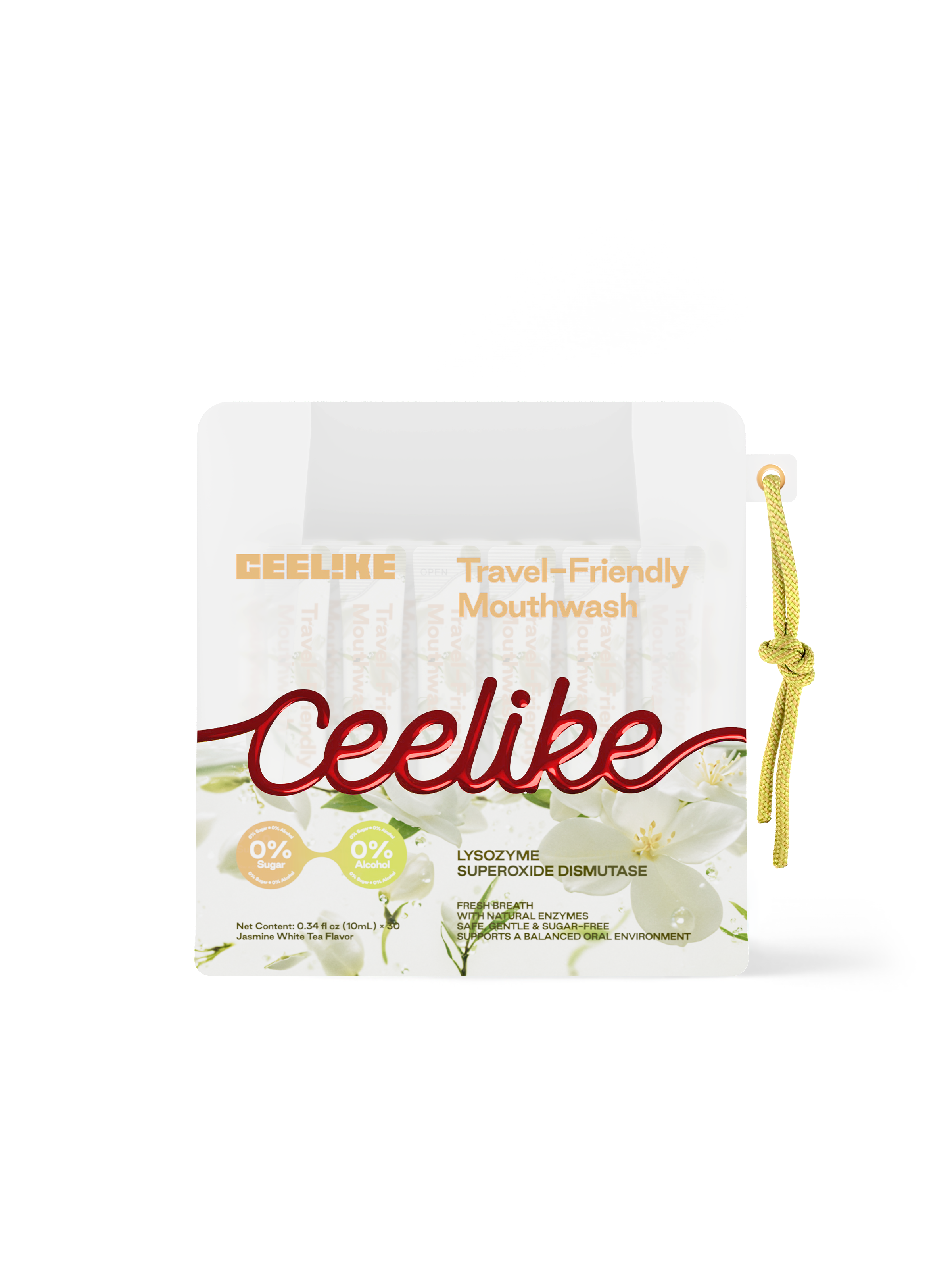 CEELIKE Jasmine White Tea On-the-Go Mouthwash