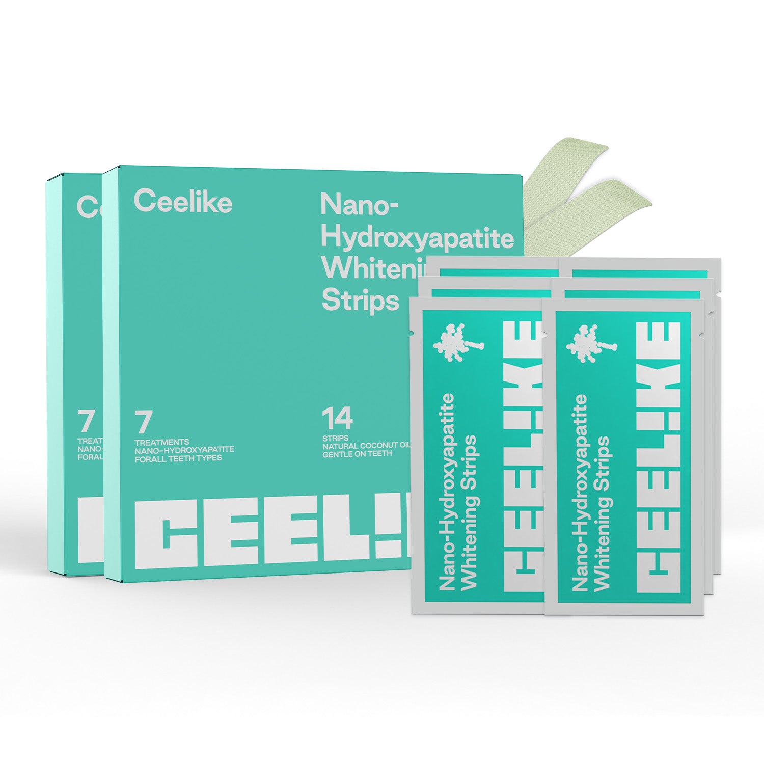 CEELIKE Nano-Hydroxyapatite Teeth Whitening Strips