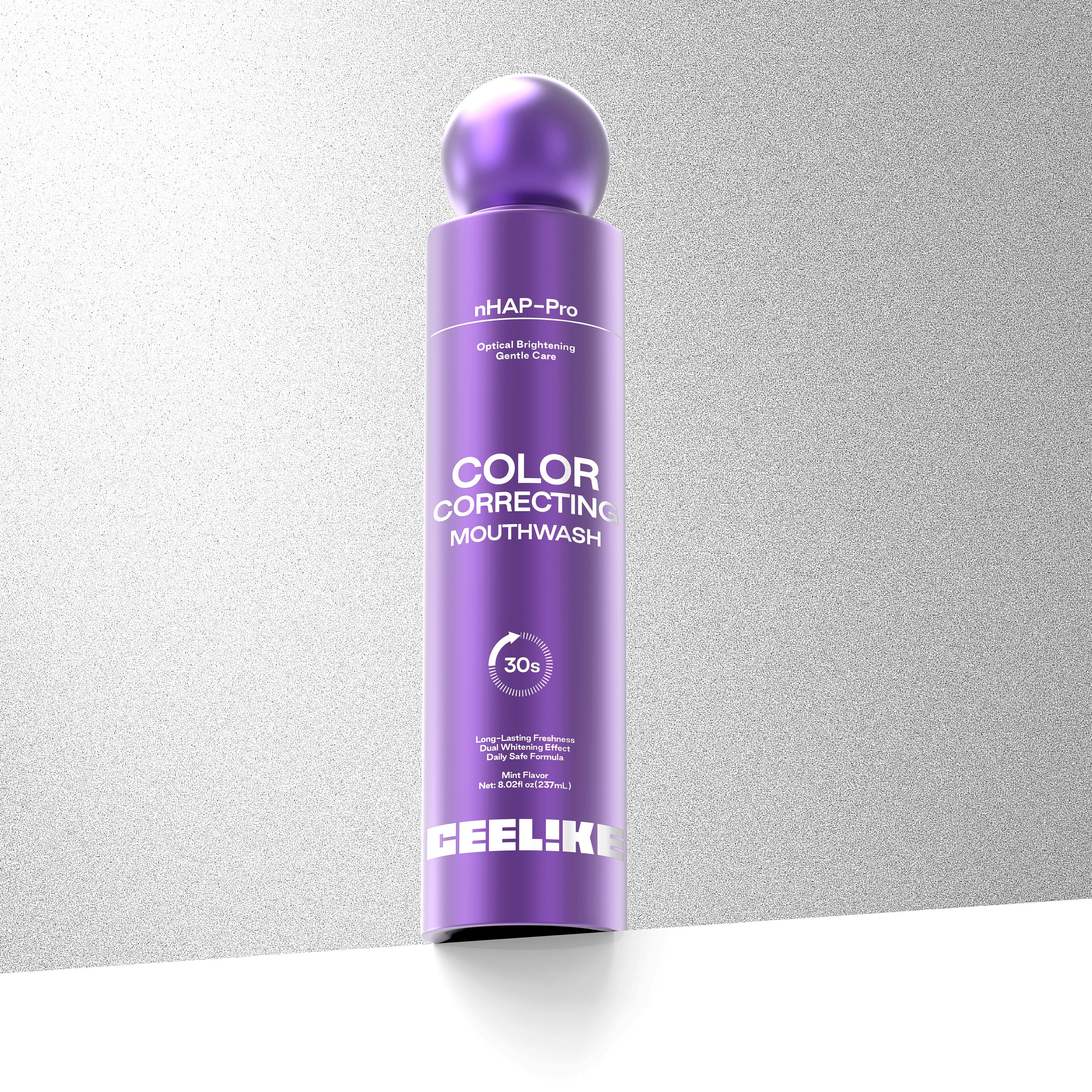 CEELIKE Color-Correcting Mouthwash 237mL | Alcohol-Free | Fresh Mint