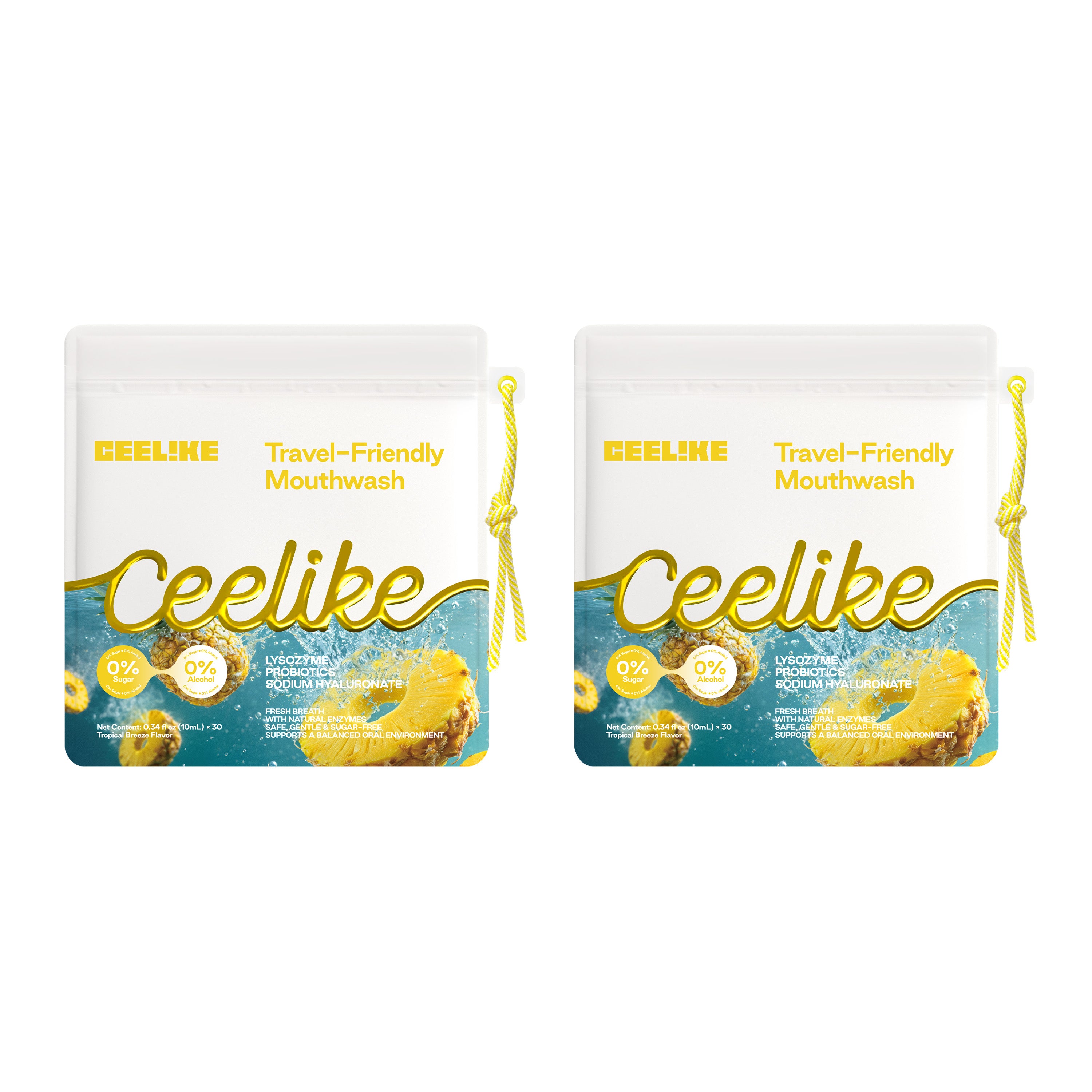 CEELIKE Portable Mouthwash – Tropical Pineapple Flavor