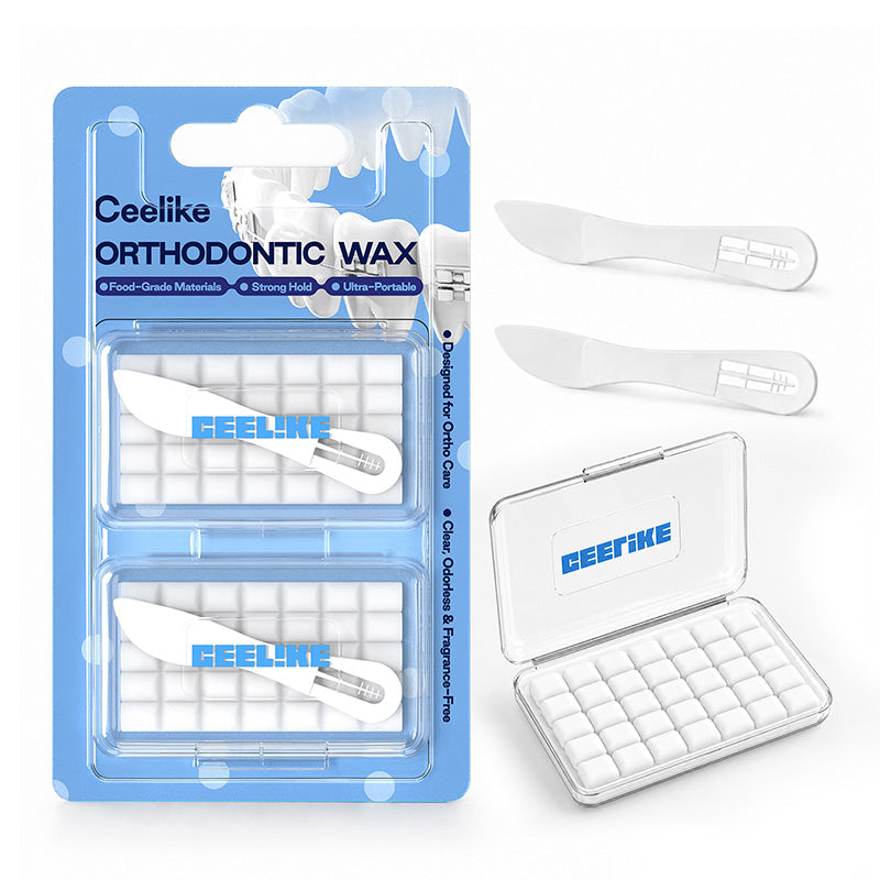 CEELIKE Orthodontic Wax | Clear, Unscented Orthodontic Wax for Braces | 2 Pack