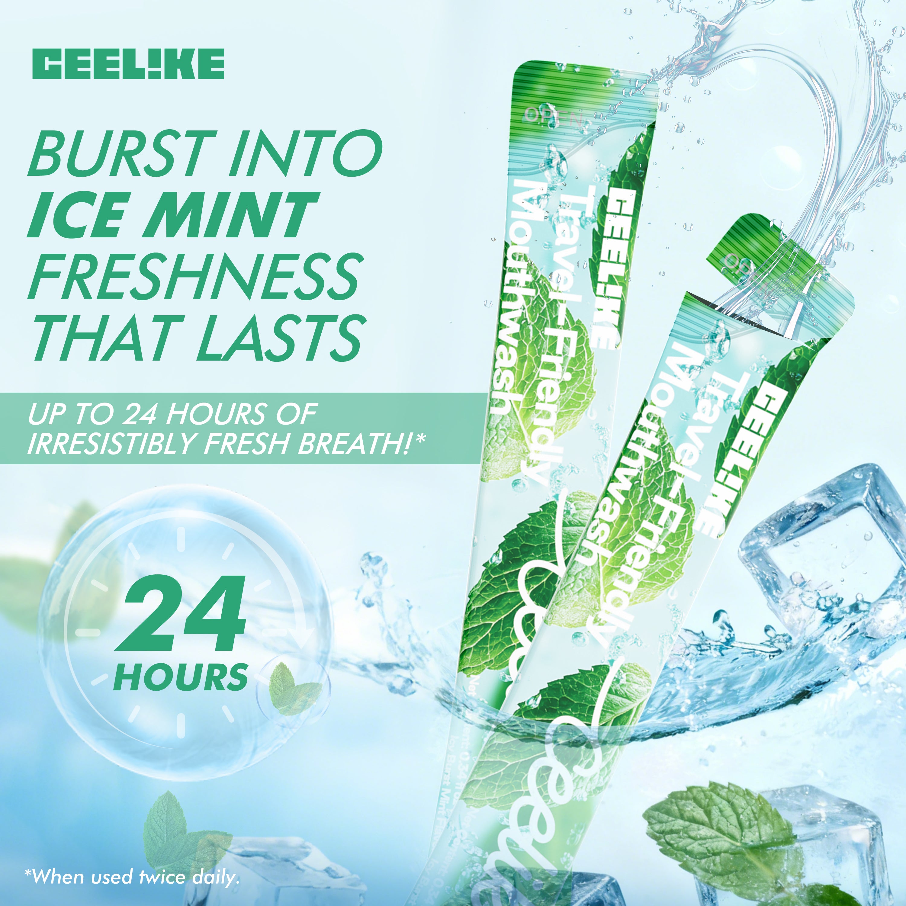 CEELIKE Ice Mint Portable Mouthwash