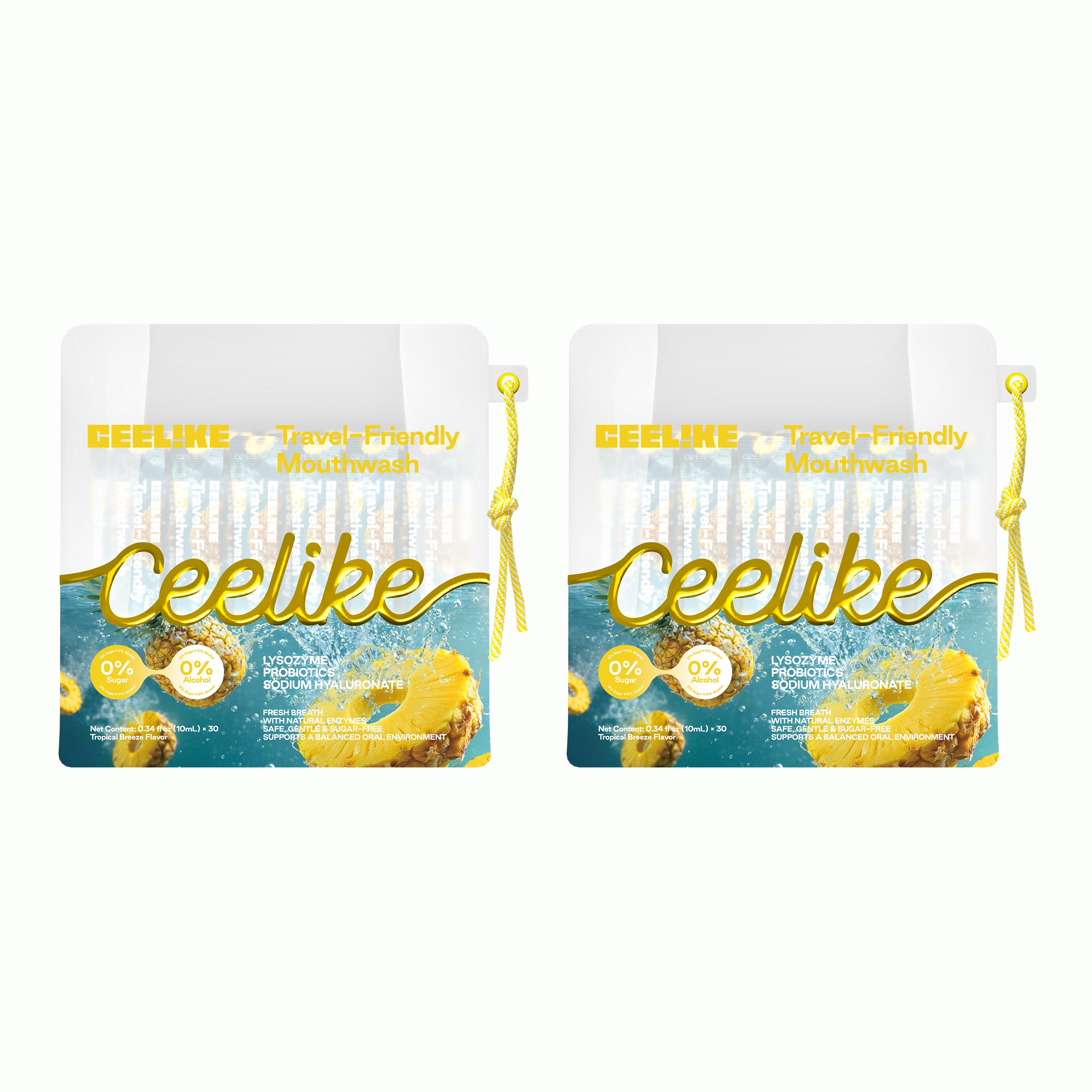 CEELIKE Portable Mouthwash – Tropical Pineapple Flavor