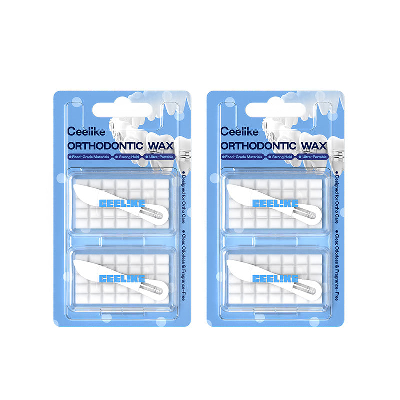 CEELIKE Orthodontic Wax | Clear, Unscented Orthodontic Wax for Braces | 2 Pack