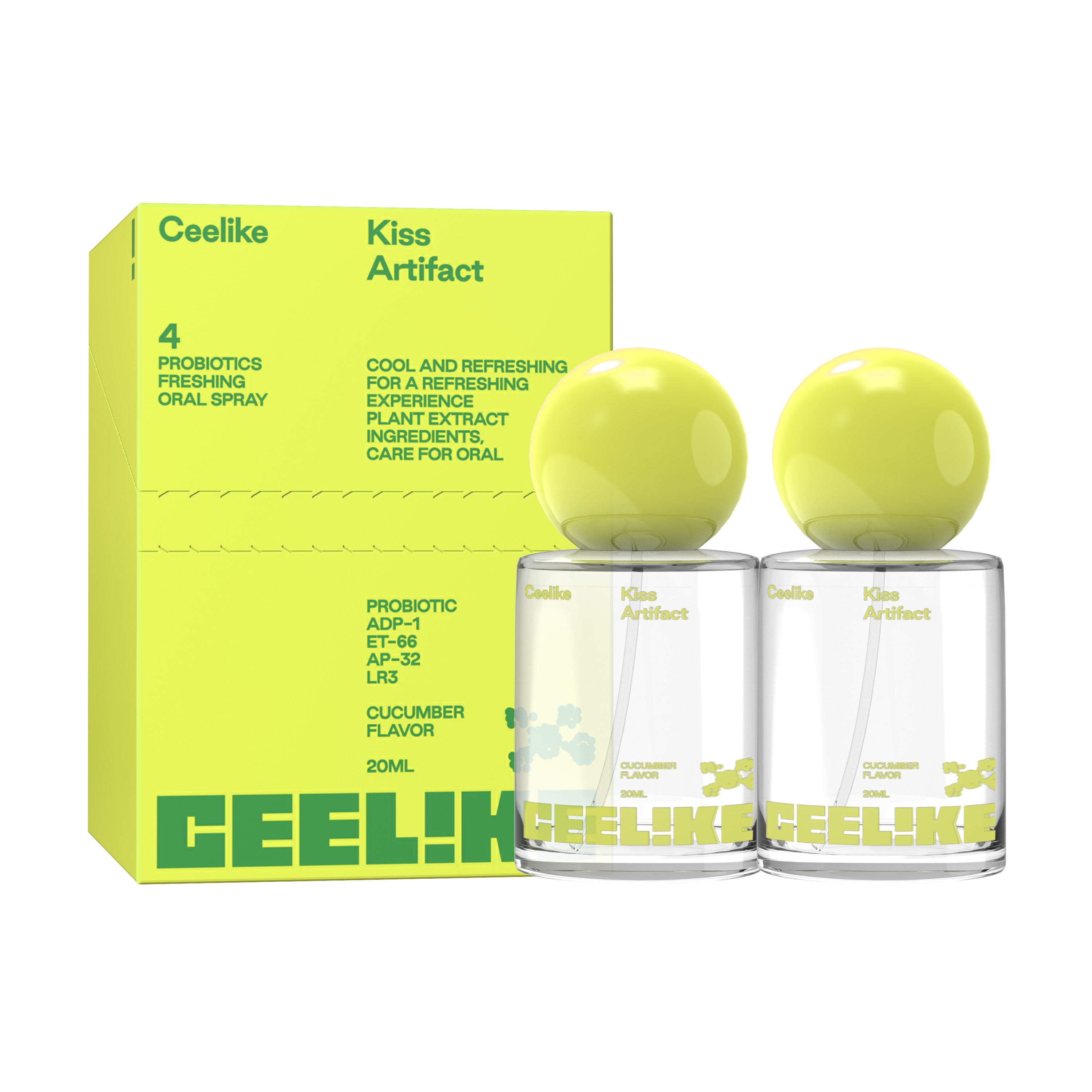 CEELIKE Smile Mist 20ml — Crisp Cucumber & Probiotics