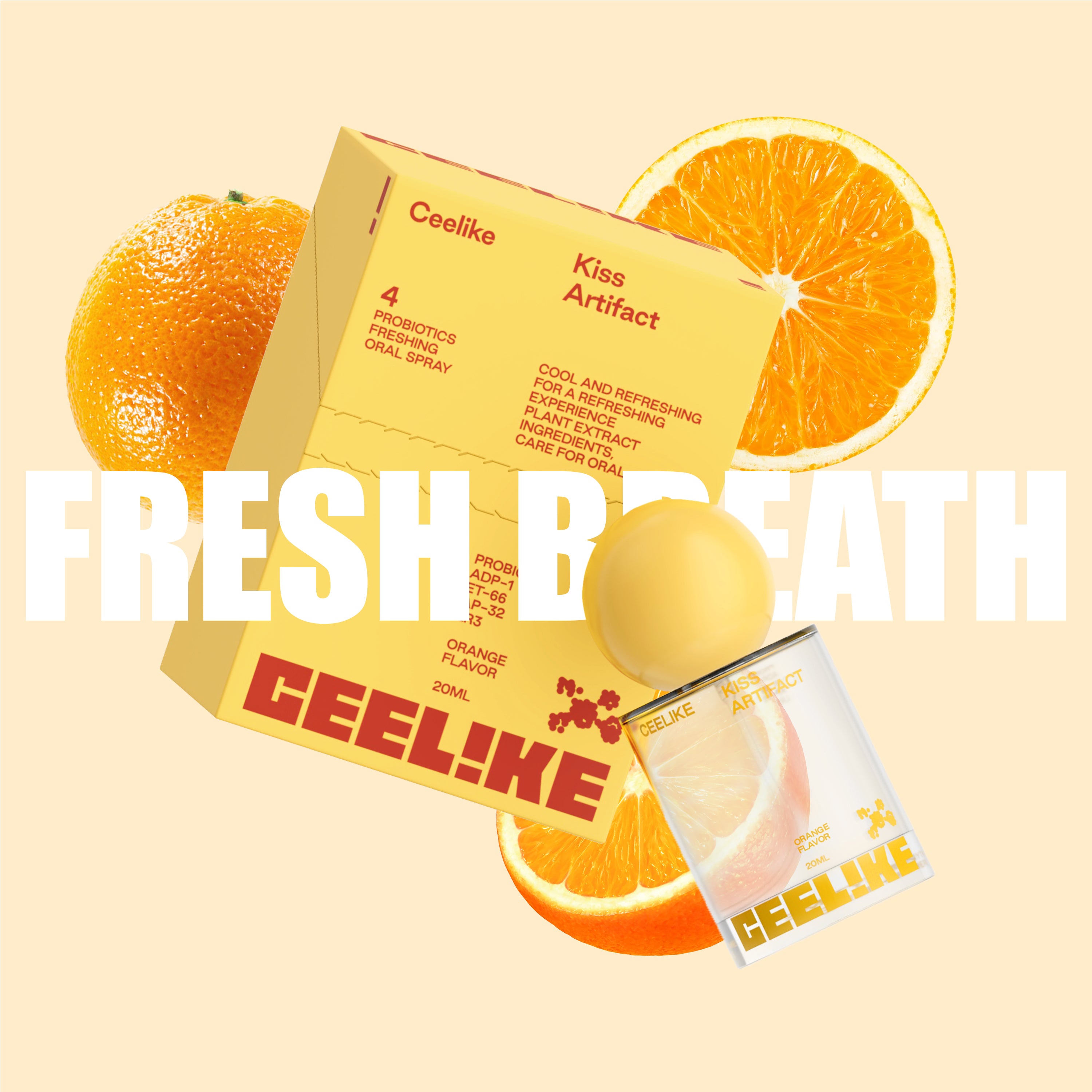CEELIKE Smile Mist 20ml — Zesty Orange & Probiotics