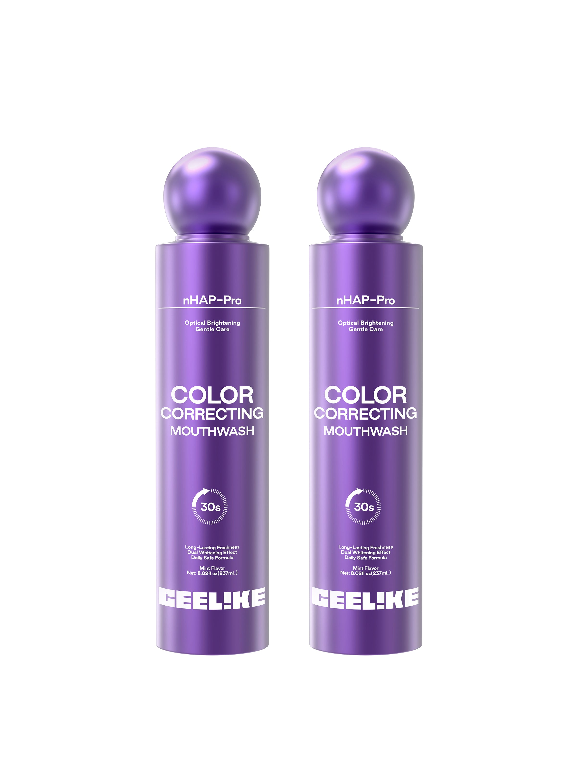 CEELIKE Color-Correcting Mouthwash 237mL | Alcohol-Free | Fresh Mint