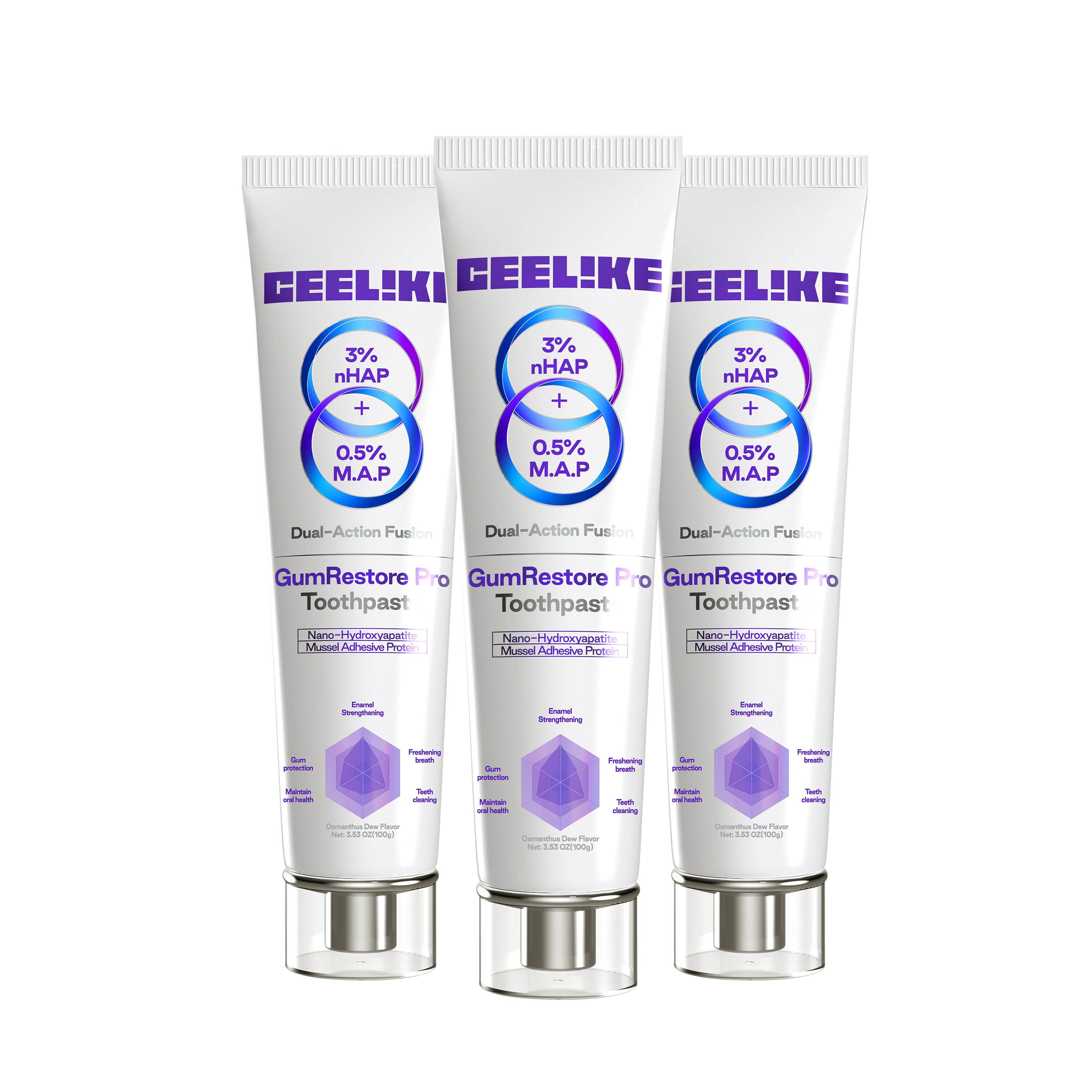DMD TeeTeePor セルカ CEELIKE Mussel Adhesive Protein Toothpaste | Nano-Hydroxyapatite