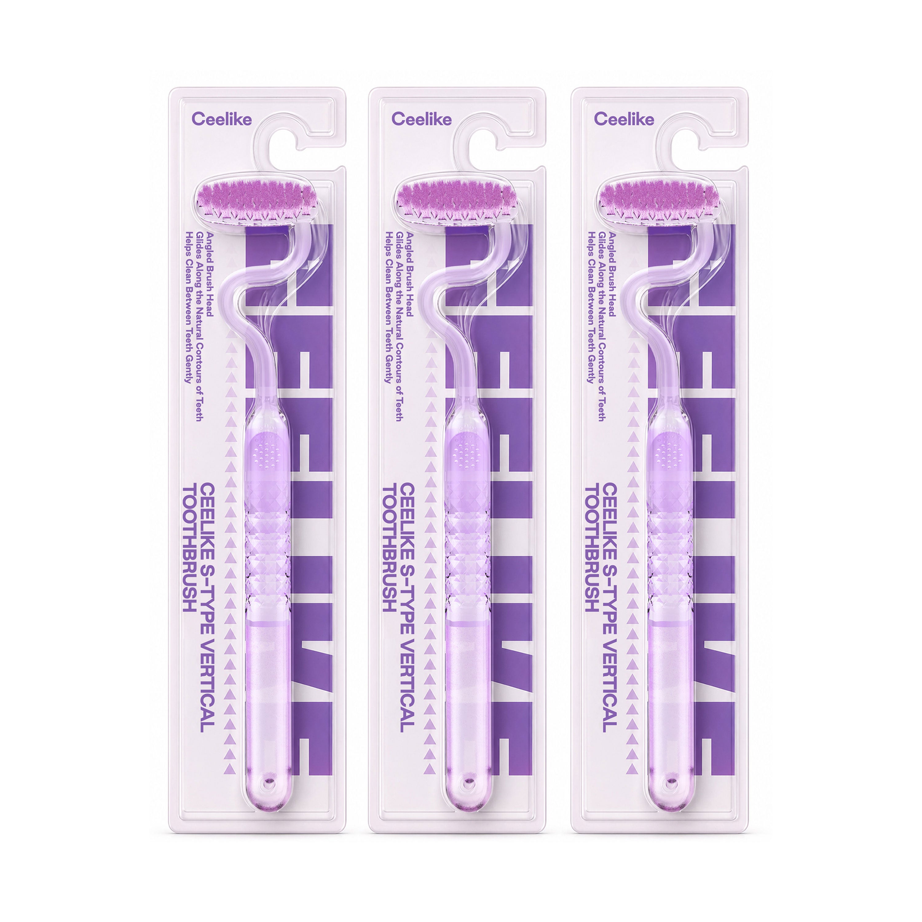 CEELIKE S-Shaped Soft Bristle Toothbrush
