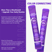 CEELIKE Purple Color-Correcting Stick Mouthwash | 12 Sticks