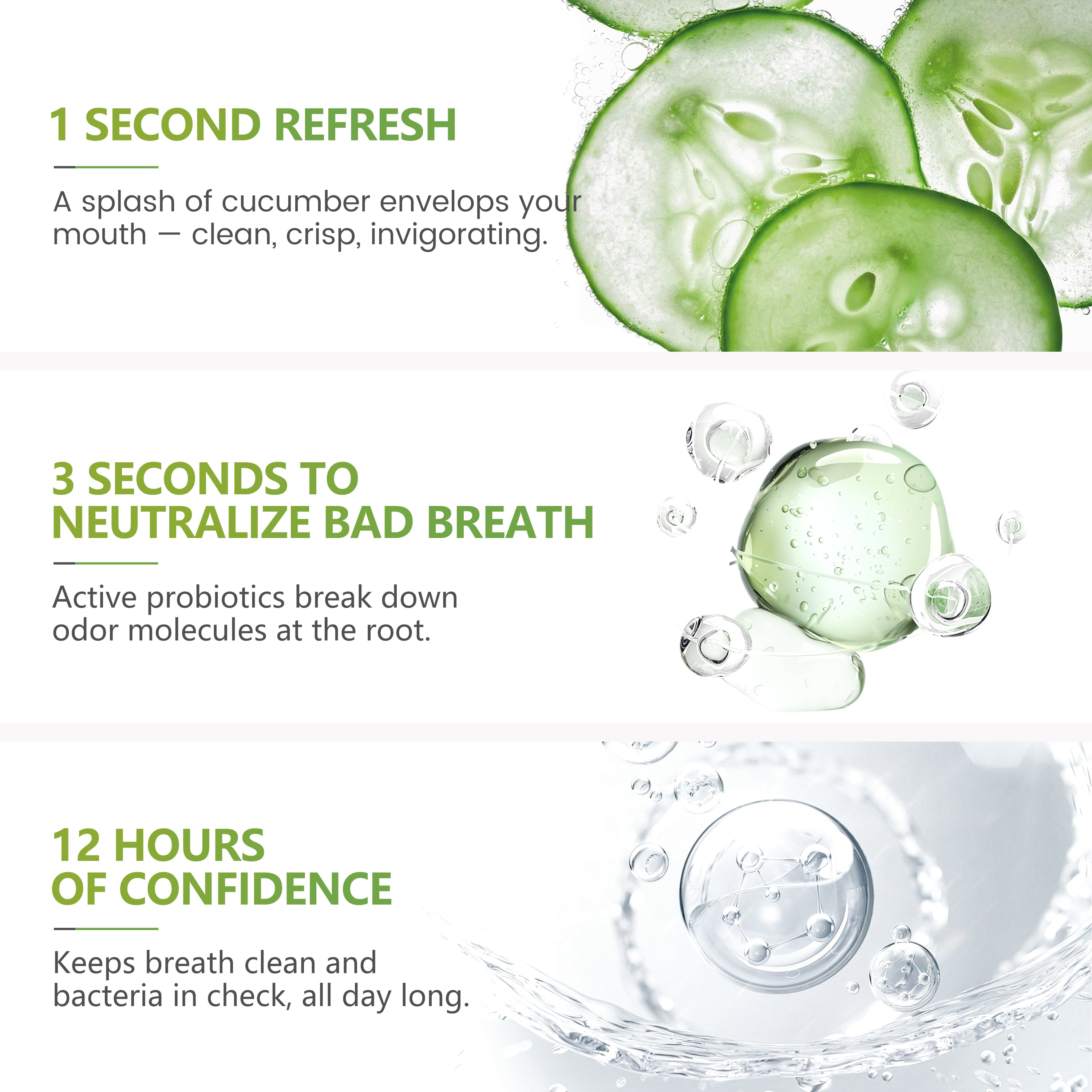 CEELIKE Smile Mist 20ml — Crisp Cucumber & Probiotics