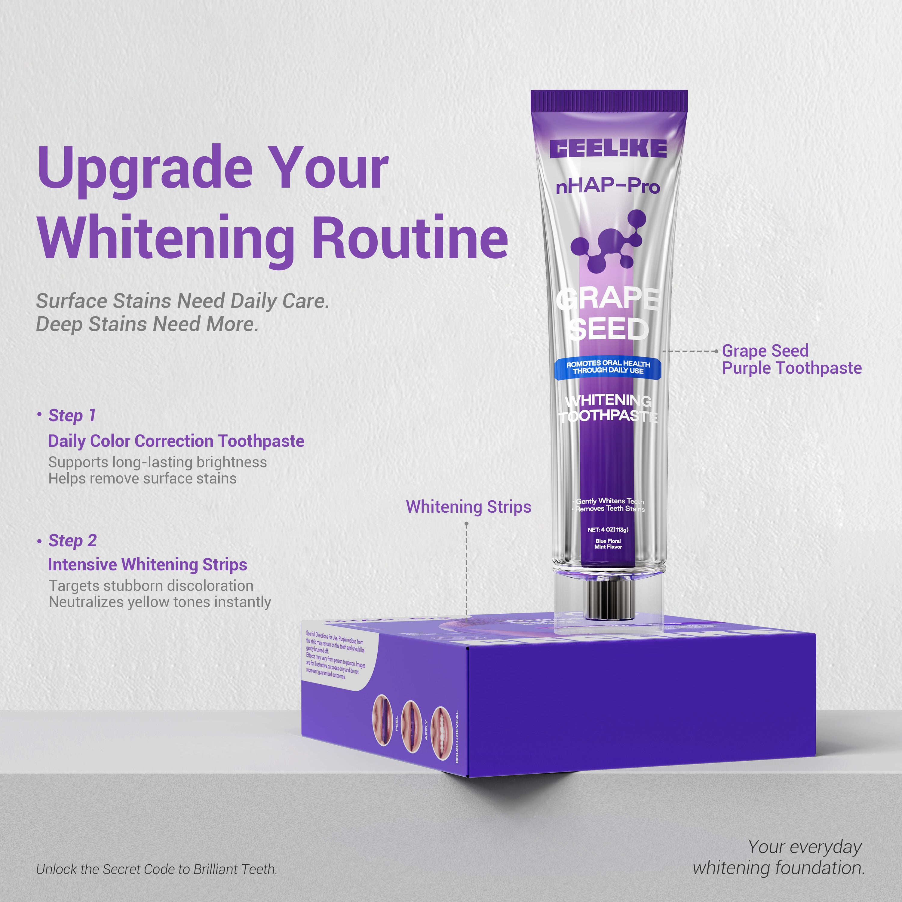 CEELIKE Brightening Duo Daily Care + Purple Boost