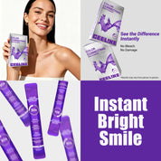 CEELIKE Purple Color-Correcting Stick Mouthwash | Alcohol-Free | Fresh Mint | 12 Sticks