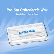 CEELIKE Orthodontic Wax | Clear, Unscented Orthodontic Wax for Braces | 2 Pack