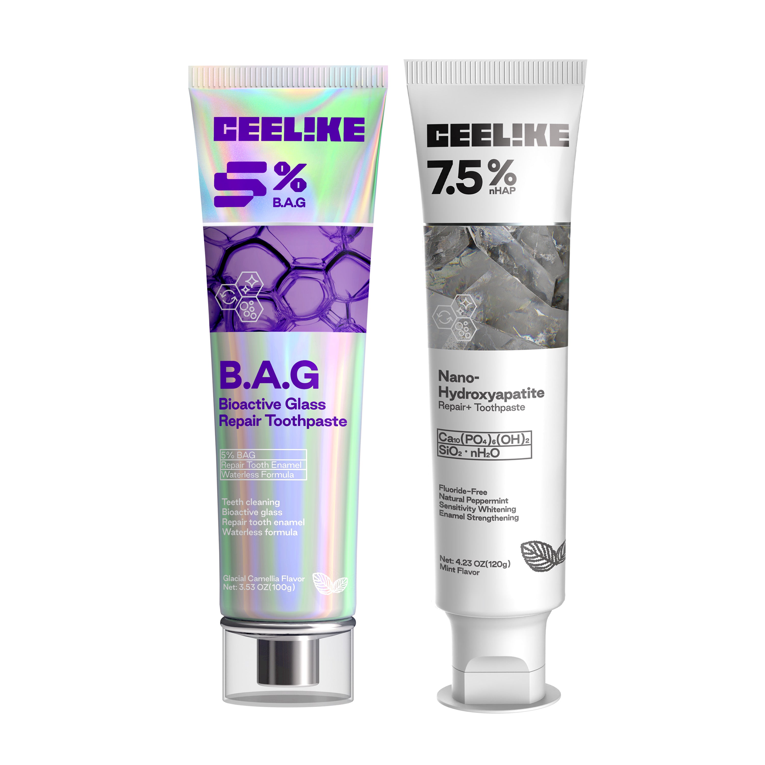 CEELIKE Twin Care Toothpaste Set | Dual Pack | Daily Oral Care