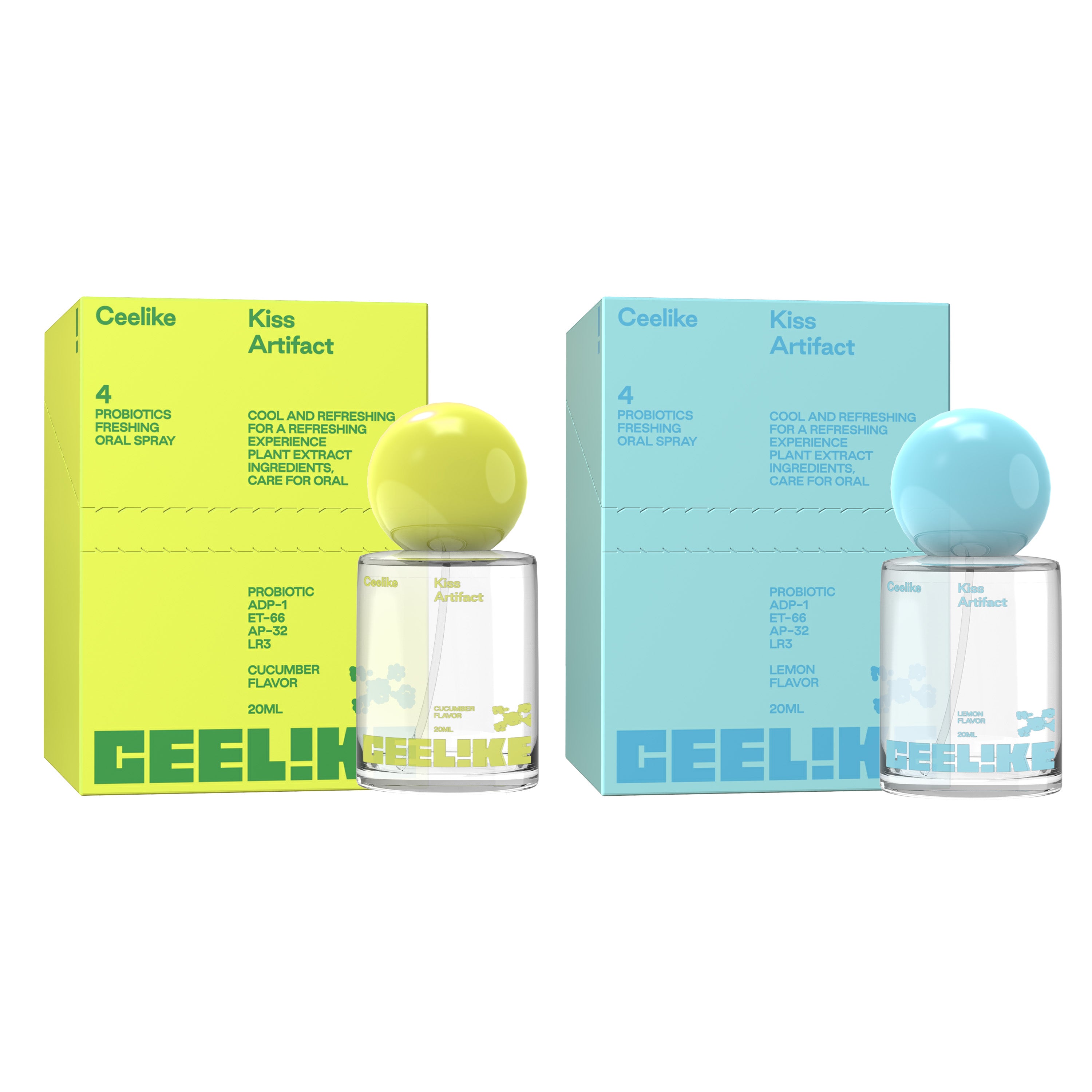 CEELIKE Mist Set — 4 Flavors of Probiotic Freshness