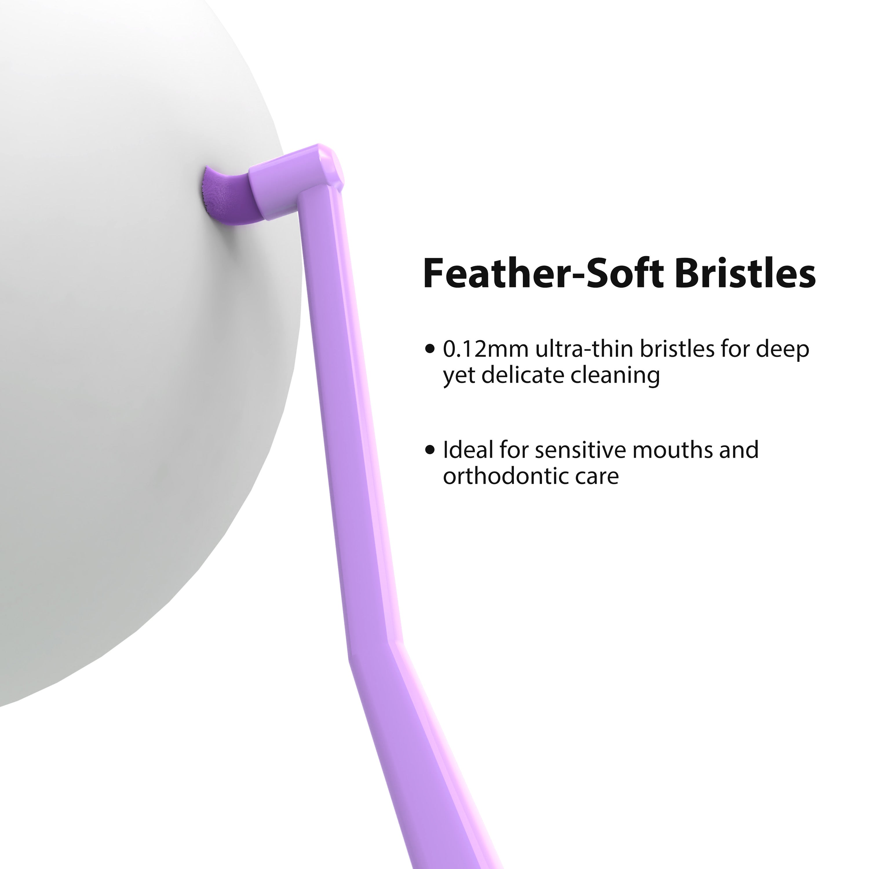 CEELIKE 0.12mm Sensitive Care Orthodontic Toothbrush