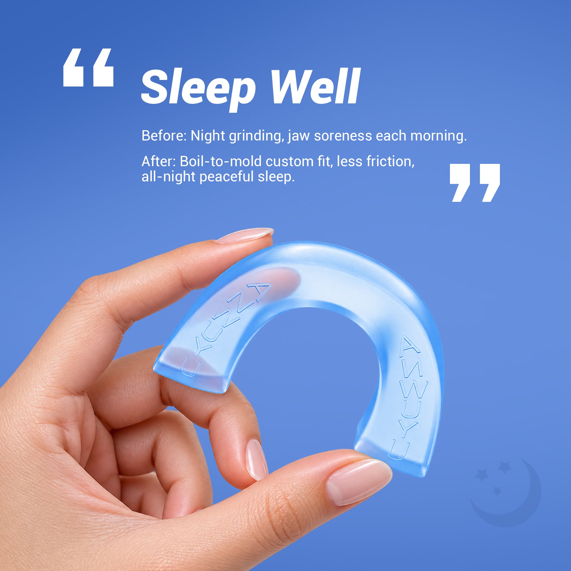 CEELIKE Custom-Fit Night Guard for Teeth Grinding