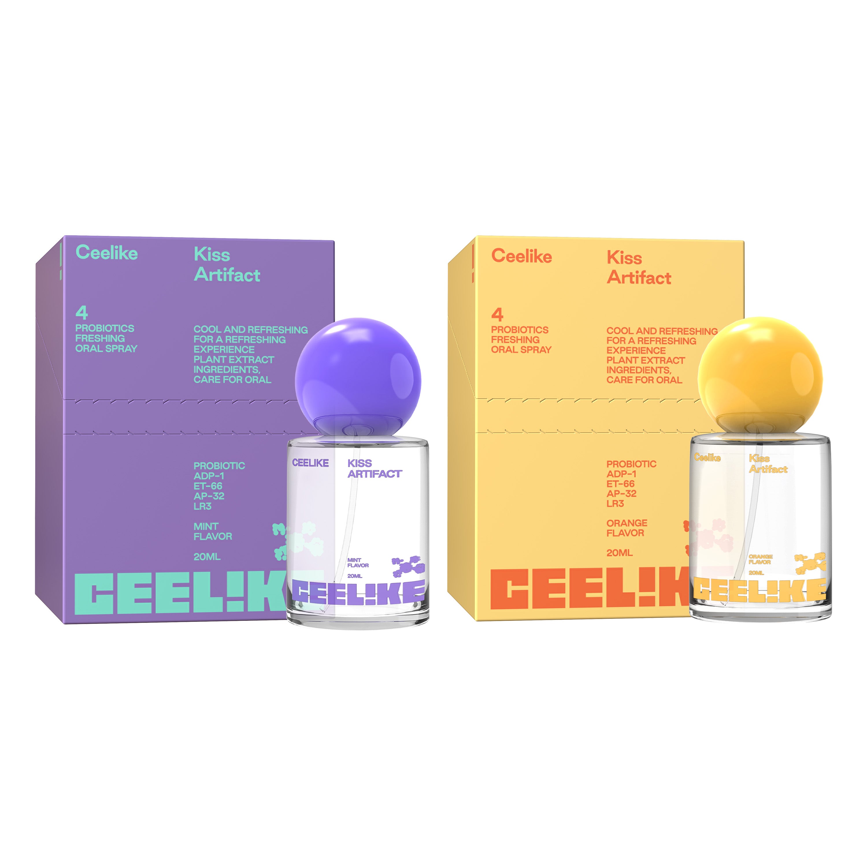 CEELIKE Mist Set — 4 Flavors of Probiotic Freshness