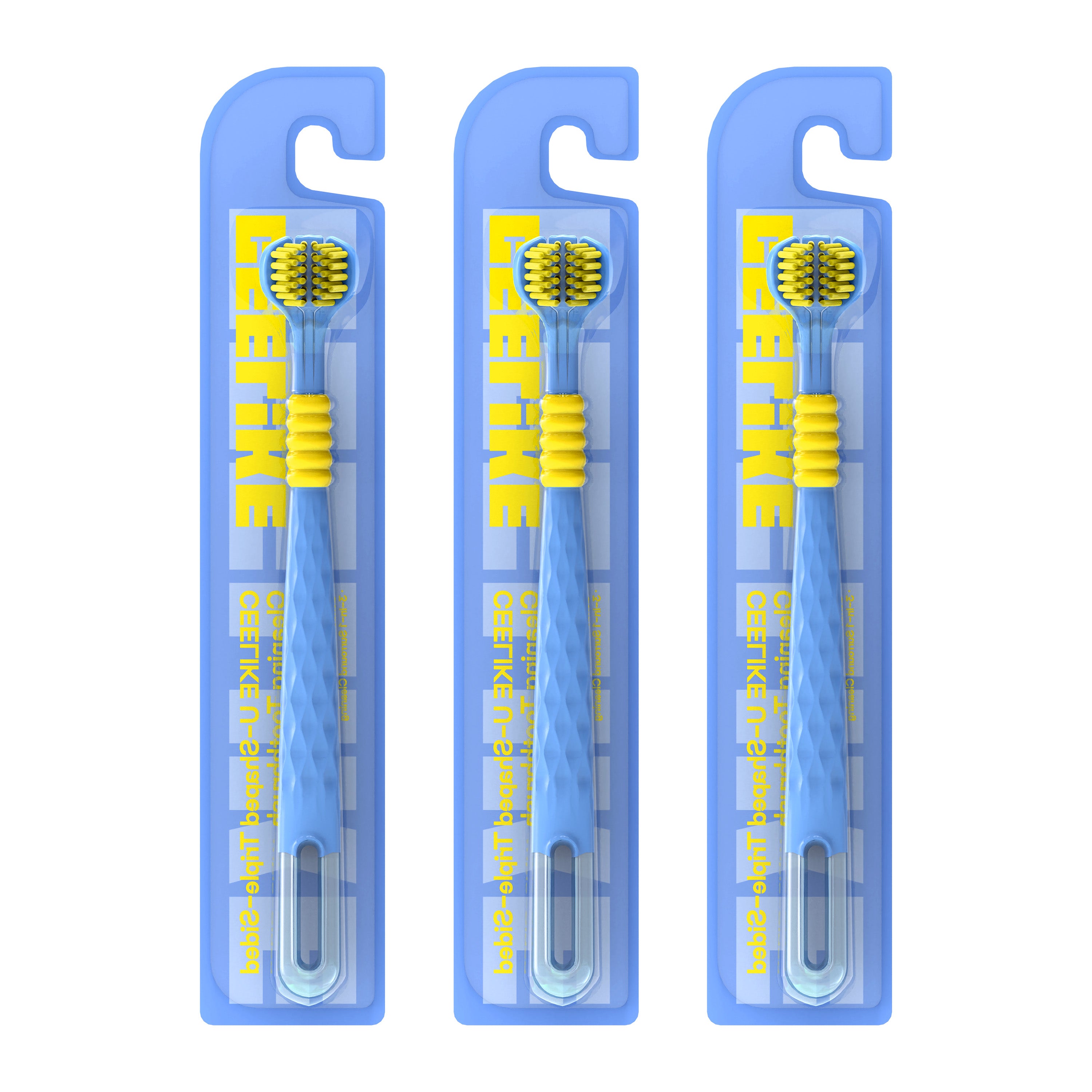 CEELIKE 3-Sided Soft Toothbrush – All-Around Care