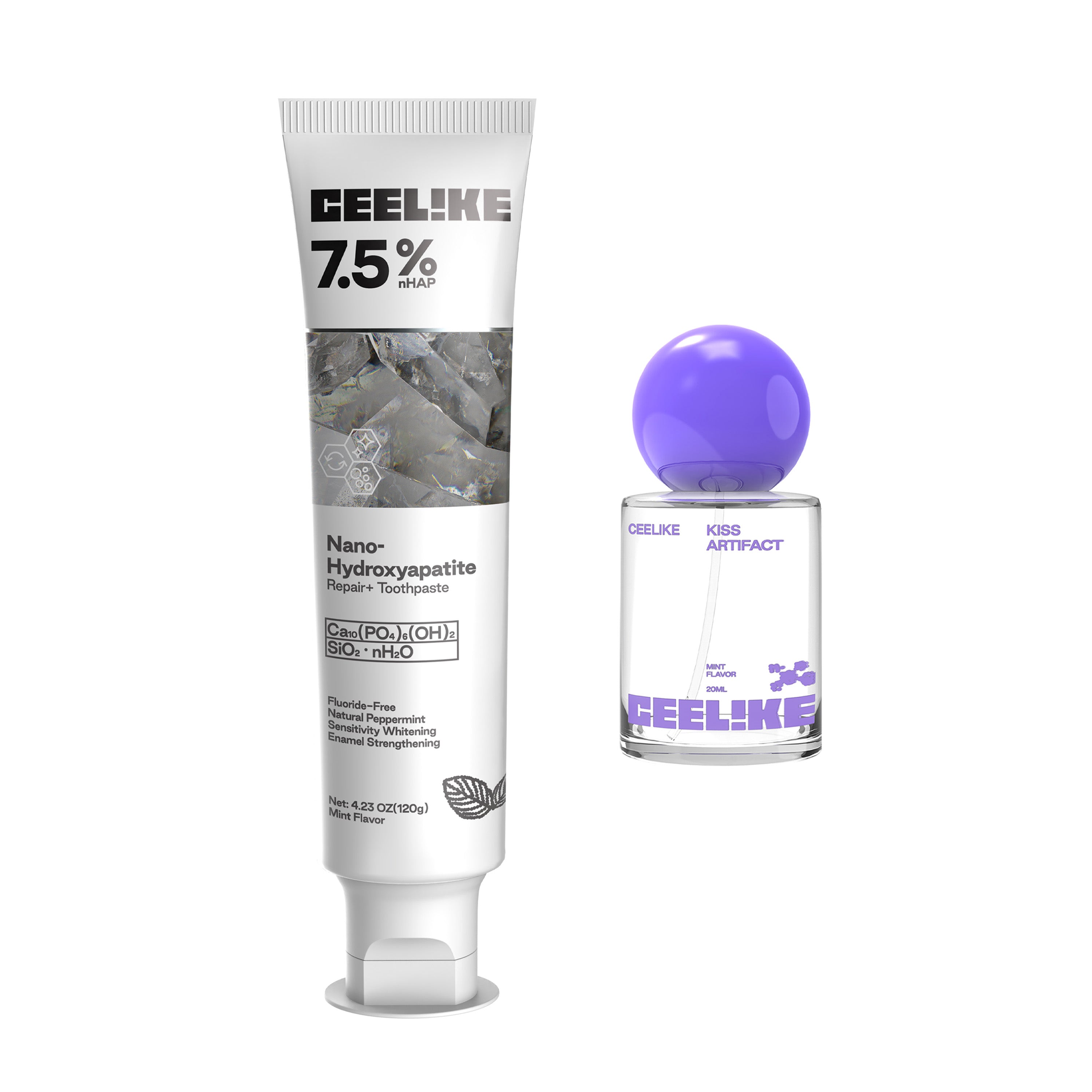 CEELiKE Hydroxyapatite Repair&Protect Toothpaste&Probiotics Oral Spray