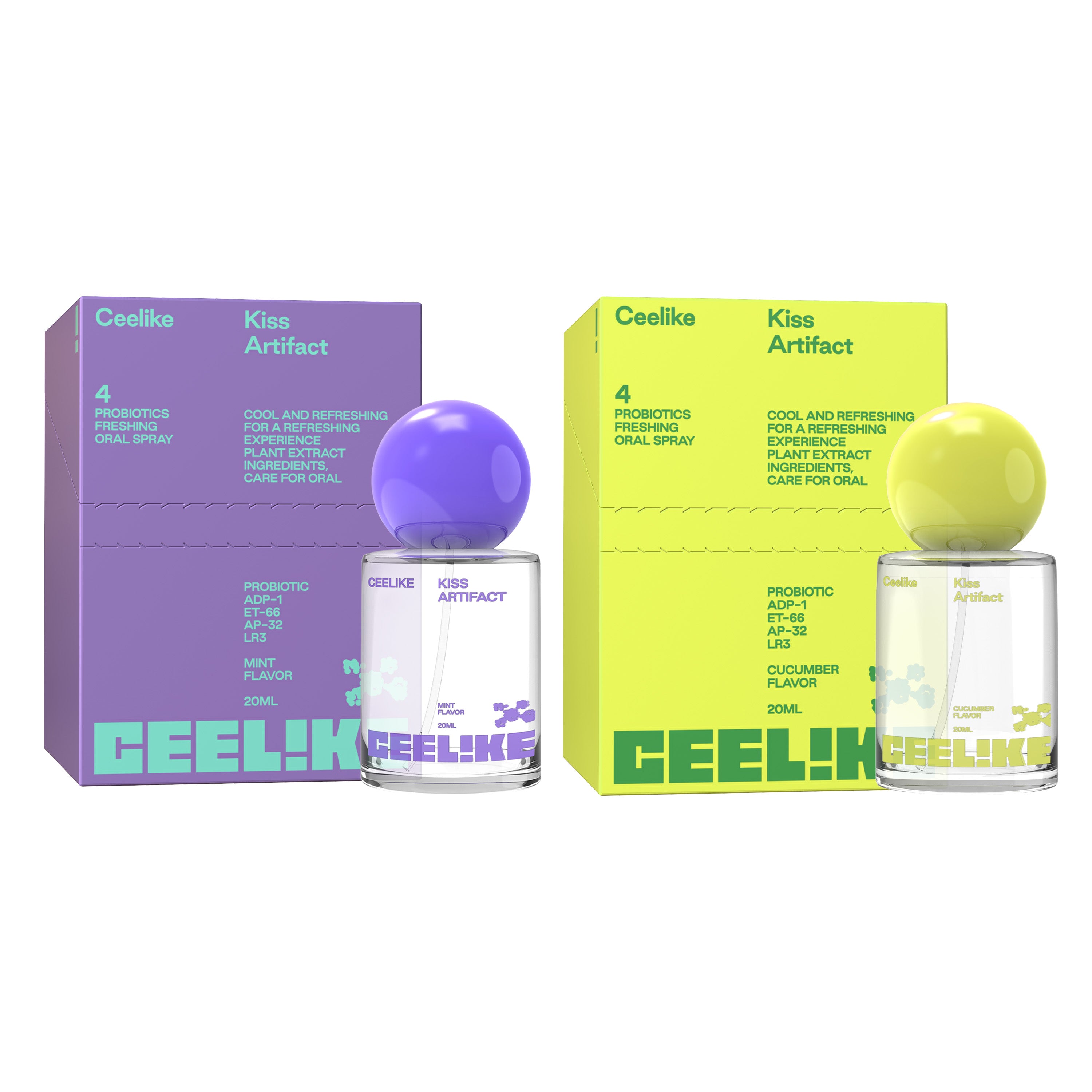 CEELIKE Mist Set — 4 Flavors of Probiotic Freshness