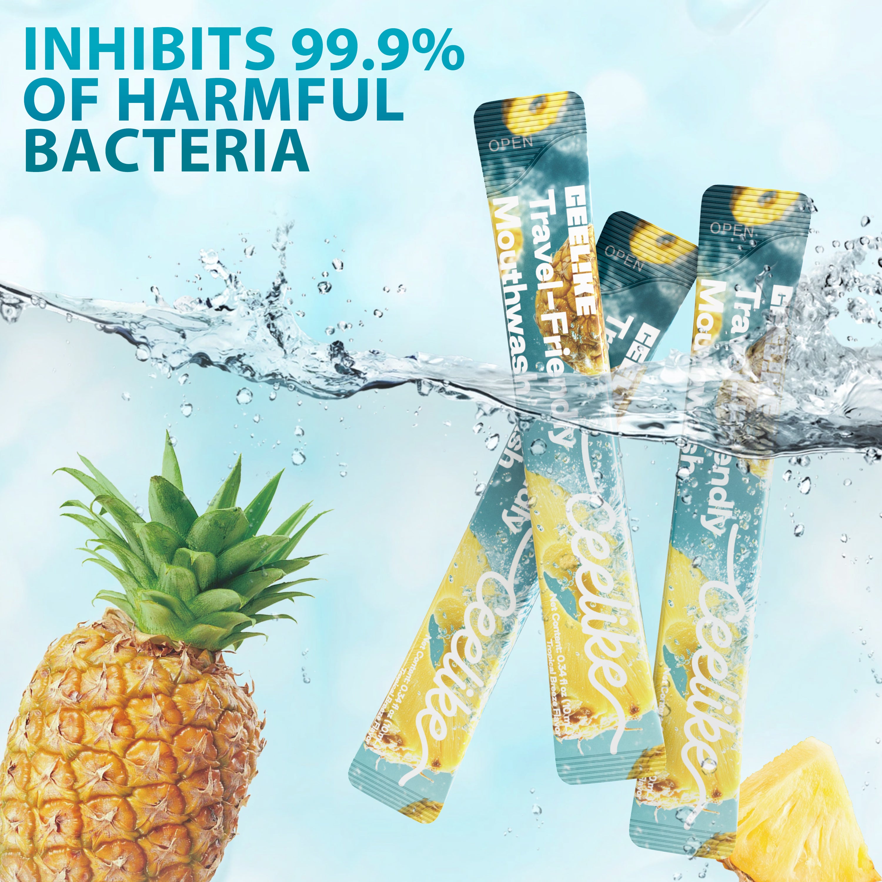 CEELIKE Portable Mouthwash – Tropical Pineapple Flavor