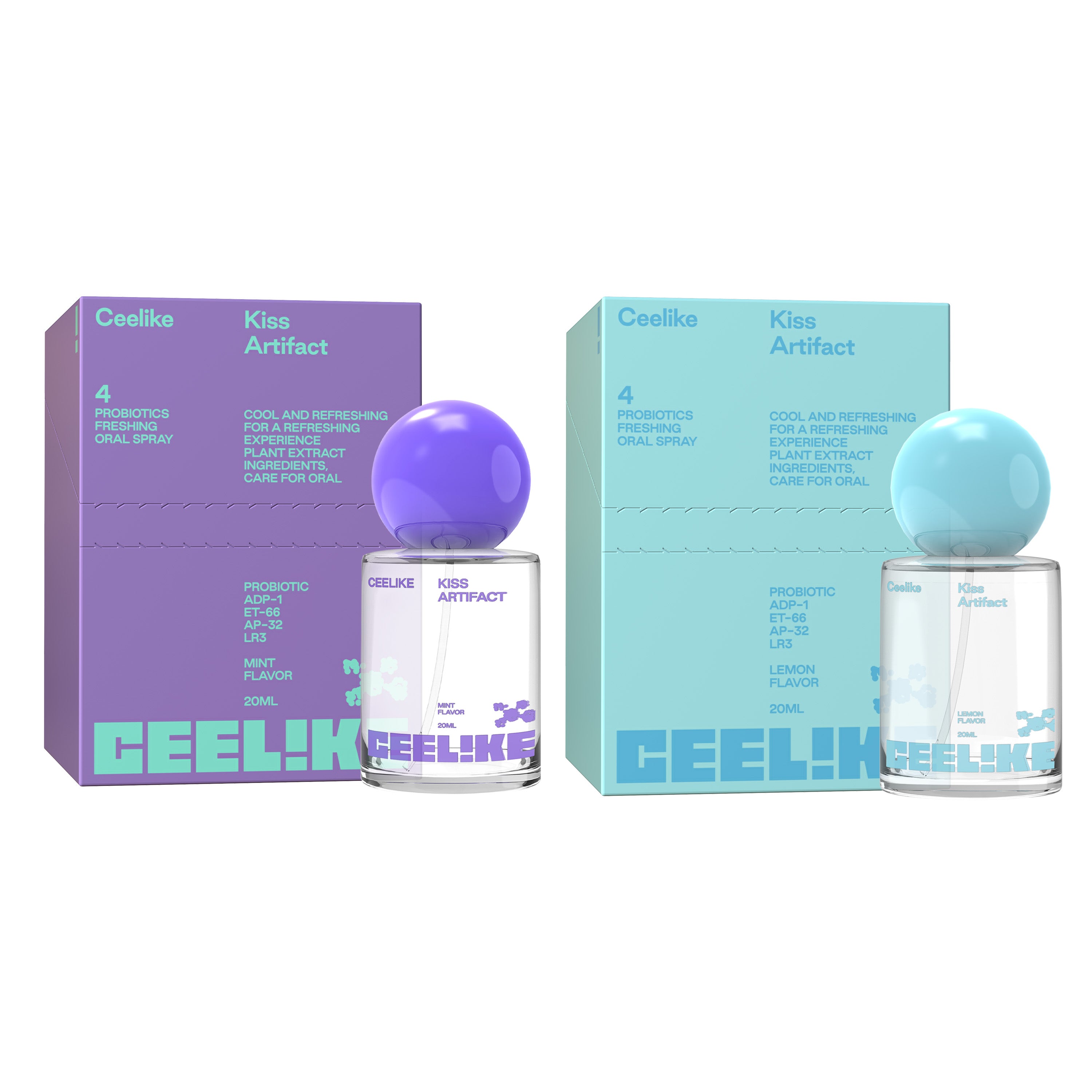 CEELIKE Mist Set — 4 Flavors of Probiotic Freshness