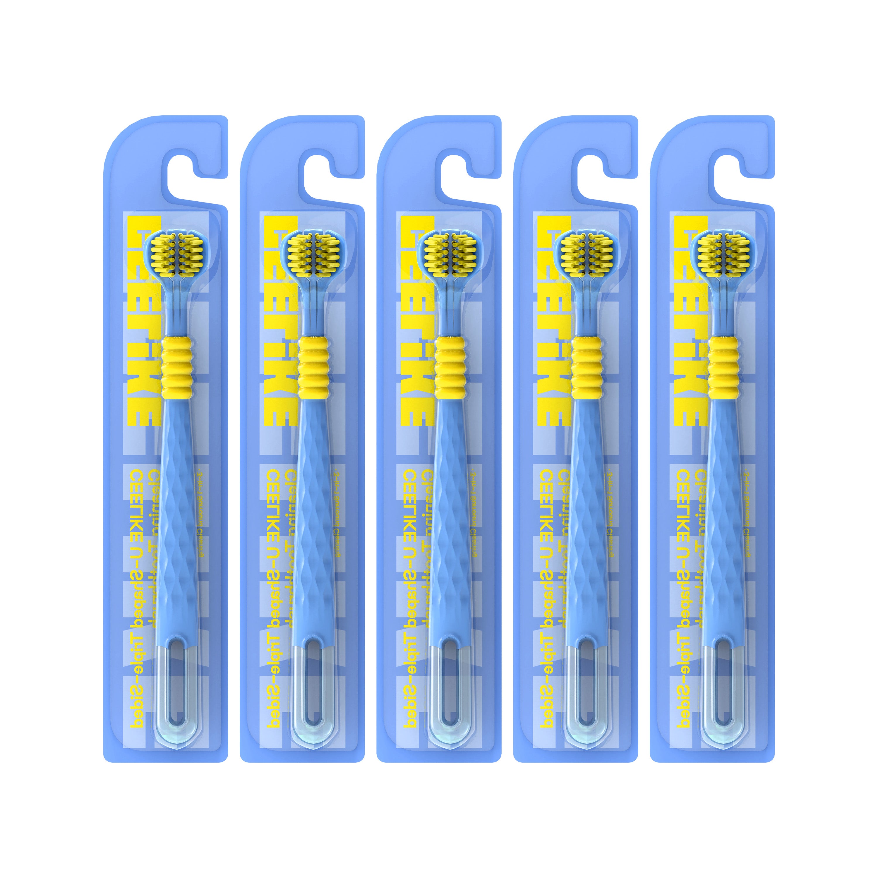 CEELIKE 3-Sided Soft Toothbrush – All-Around Care