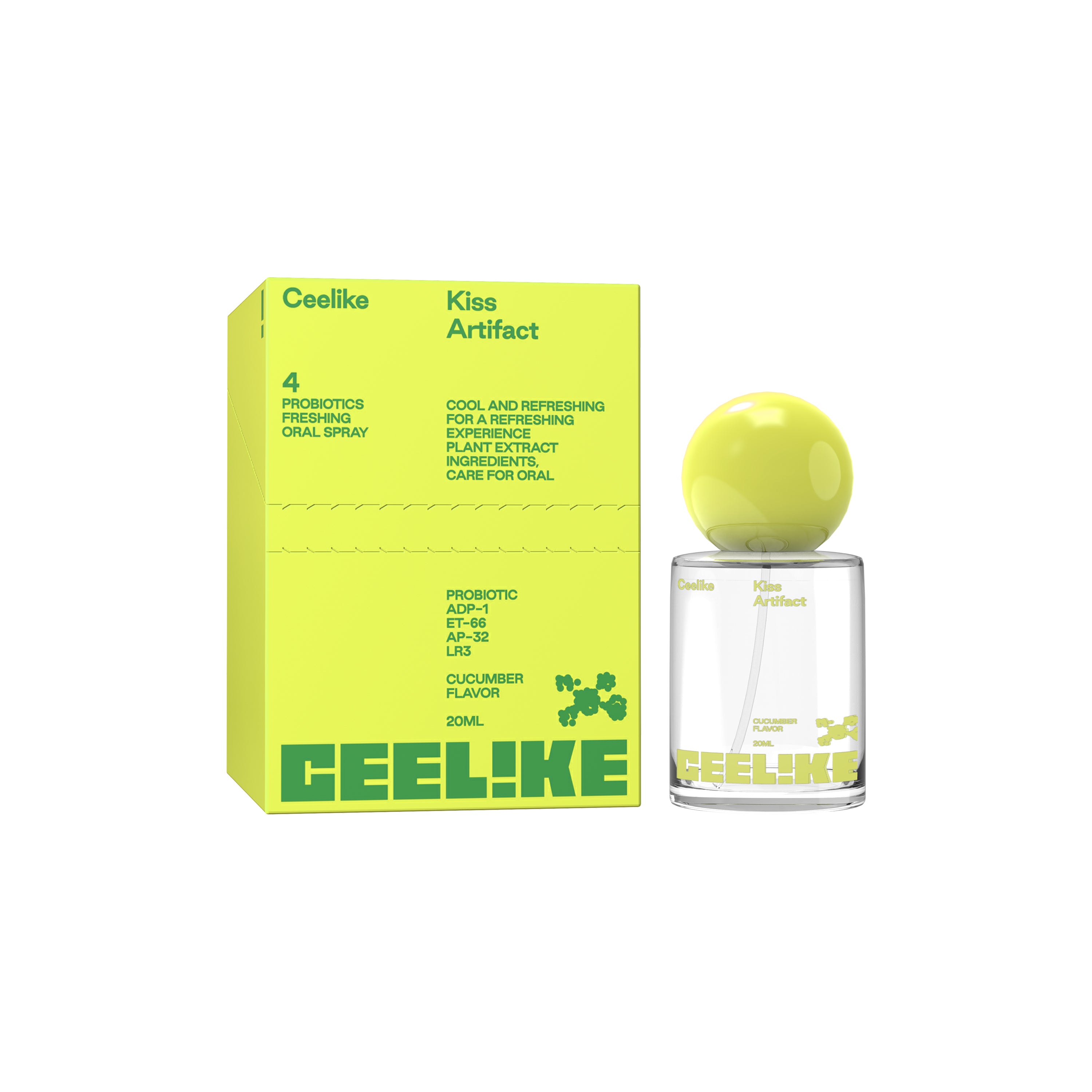CEELIKE Smile Mist 20ml — Crisp Cucumber & Probiotics